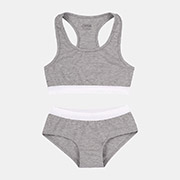 Комплект для дівчинки КП265 супрем Бембі XM0-сірий-меланж