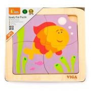 Дерев'яний міні-пазл Viga Toys Рибка, 4 ел. 50144