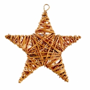 Звезда ротанговая объемная 15см YES! Fun 974268 золотая