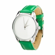 Годинники ZIZ Мінімалізм зелений, срібло - другий ремінець в подарунок 4600165