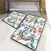 Набір килимків для ванної кімнати Green in flower Chilai Home