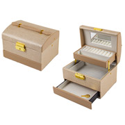 Органайзер для прикрас 16х12х10.5 см Lefard 819-037-2 бежевий