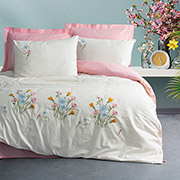 Постільна білизна Delbin Pembe ранфорс із вишивкою Cotton Box