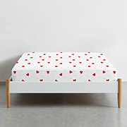 Простирадло на гумці Cherry Hearts ранфорс Cosas висота 20 см