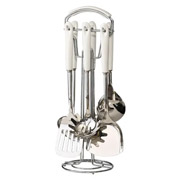 Набір кухонного приладдя на підставці 6 шт Yiwu HP-20-70 хром