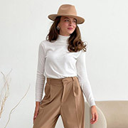 Гольф-джемпер молочний Art Knit