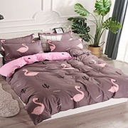 Комплект постільної білизни Selena Фламінго великий 100448