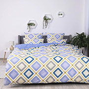 Постельное белье из ранфорса Happy Sleep Голубая дюна ТЕП