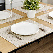 Серветка бавовняна Горох беж Господиня Прованс