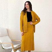 В'язана спідниця Жаклін Art Knit гірчична