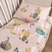 Комплект постільної білизни в ліжечко Bears SoundSleep бязь рожевий