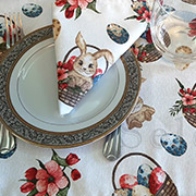 Раннер великодні Кролики у кошику Selena 711109