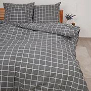 Набор Grey Check пододеяльник с наволочками Happy Sleep Duo ранфорс ТЕП