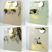 Пакет подарунковий 42х31х12 см Gold Abstraction Korobki