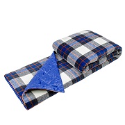 Плед-трансформер 4 в 1 Home line клітинка синя