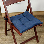 Подушка на стул Leon Прованс синяя с липучками