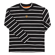 Лонгслів для хлопчика ФБ994 качкорса-лайкра Бембі Y02-чорний-смужка