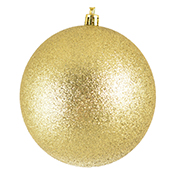 Новорічний Куля золотий глитер