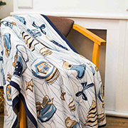 В'язаний плед Новорічний Прованс