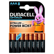 Батарейка лужна Duracell Optimum AAA LR03 8 шт