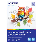 Бумага цветная двусторонняя 10 листов A5 Classic Kite K-293
