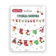 Гірлянда паперова 3 м 11 фігурок Новорічна Yes! Fun 974922