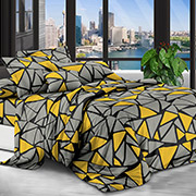 Постільна білизна Трикутники жовті 600288 полікоттон Selena