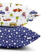 Набір дитячих наволочок Cars - Starsfall Blue бязь Cosas