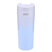 Термочашка з кришкою flip 500 мл Happy Life HP154BL блакитний градієнт