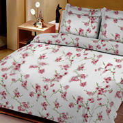 Постільна білизна Сакура бежева бязь Selena 100210