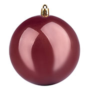 Новогодняя игрушка Шар перламутровый Yes! Fun 973506 темно-кофейный 10 см