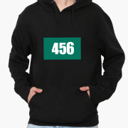 Худі чоловічий Номер 456 Лі Чжунг-Чжае Гра в кальмара Squid Game MobiPrint 9225-3362 чорний