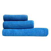 Набір махрових рушників 3 шт з петелькою SoundSleep Delicat 500г темно-блакитний