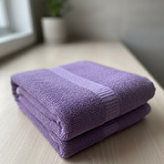 Рушник махровий Desmal Kare 400г SoundSleep бузковий