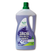 Засіб для миття підлоги концентрат RoNi з ароматом Гірська свіжість пет-банка 1000 мл ПЕ каністра