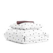 Дитяча постільна білизна в ліжечко BROWN DELTA Cosas білий