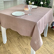 Скатертина лляна з мережкою SKLM31 LiMaSo