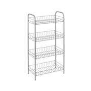 Етажерка 4-х рівнева 79х41х23см Metaltex 938104 сірий металік