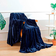 Плед флісовий Love you синій