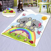 Килимок у дитячу кімнату Rainbow elephants Chilai Home