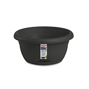 Горшок пластиковый круглый с автополивом Capri 25 см Stefanplast 84253 антрацит