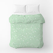 Підковдра бязева Волошки білі на зеленому Home line