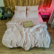 Постільна білизна Lelit SS-3019 сатин-страйп рожевий - Фото №2