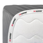 Простирадло на гумці сатинова Aero Carbon Grey Sonex