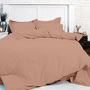 Простирадло MirSon бязь 15-1511 Federica світло коричнева