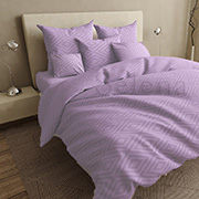 Постельное белье бязь люкс Ромбики лавандовые Selena 100967