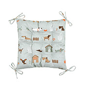 Подушка на стілець Гав-гав Home Line 178520 сіра із зав'язками