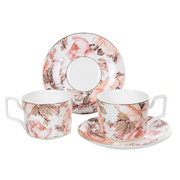 Набір чайний порцеляновий 4 предмети 200 мл Lefard 975-063