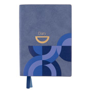 Щоденник датований А6 352 стор Apiro Leo Planner 252599 синій