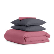 Комплект постільної білизни Cosas Сатин Пудра сіра